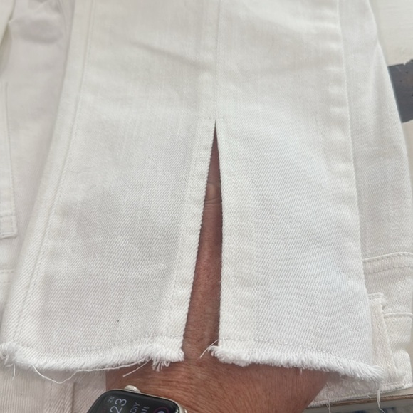 ECRU The Robertson Split Front Jean White size 25 - Picture 6 of 9